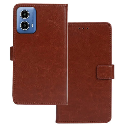 IDEWEI For Motorola Moto G34 5G Case Foldable Stand Card Holder Leather Phone Cover