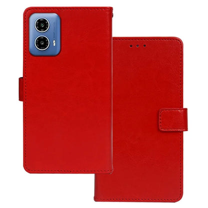 IDEWEI For Motorola Moto G34 5G Case Foldable Stand Card Holder Leather Phone Cover