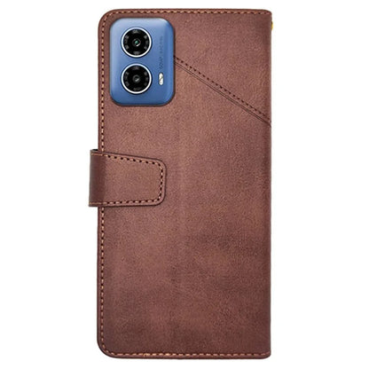 IDEWEI For Motorola Moto G34 5G Case PU Leather Calf Texture Phone Cover with Viewing Stand