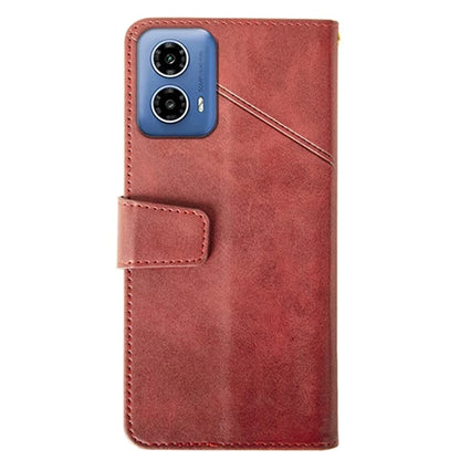 IDEWEI For Motorola Moto G34 5G Case PU Leather Calf Texture Phone Cover with Viewing Stand