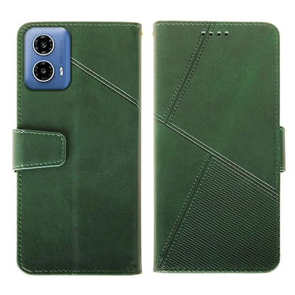 IDEWEI For Motorola Moto G34 5G Case PU Leather Calf Texture Phone Cover with Viewing Stand