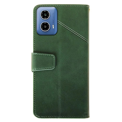IDEWEI For Motorola Moto G34 5G Case PU Leather Calf Texture Phone Cover with Viewing Stand