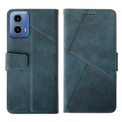 IDEWEI For Motorola Moto G34 5G Case PU Leather Calf Texture Phone Cover with Viewing Stand