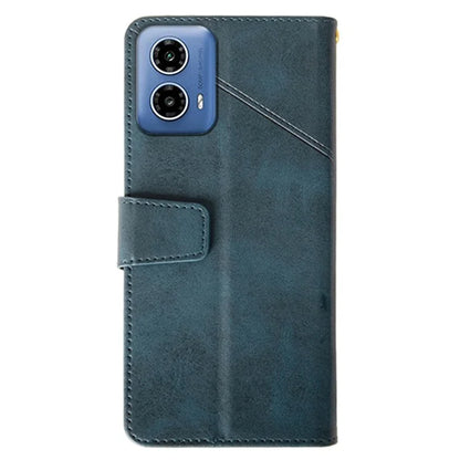 IDEWEI For Motorola Moto G34 5G Case PU Leather Calf Texture Phone Cover with Viewing Stand