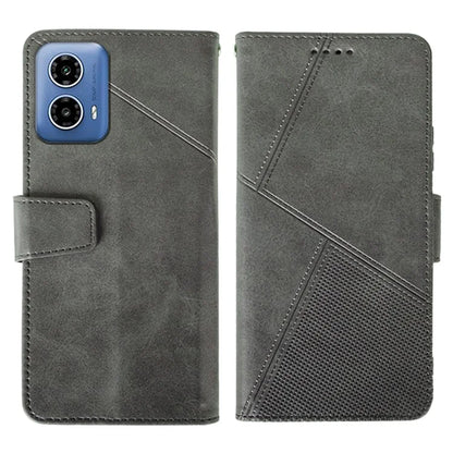 IDEWEI For Motorola Moto G34 5G Case PU Leather Calf Texture Phone Cover with Viewing Stand