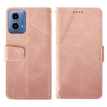 IDEWEI For Motorola Moto G34 5G Case PU Leather Calf Texture Phone Cover with Viewing Stand