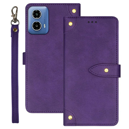 IDEWEI For Motorola Moto G34 5G Case Card Holder Leather Stand Phone Cover