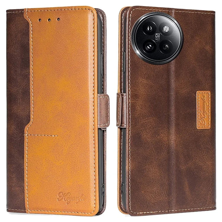 For Xiaomi Civi 4 Pro 5G / 14 Civi 5G Wallet Case Dual Color Splicing Leather Phone Cover