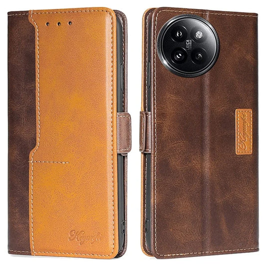 For Xiaomi Civi 4 Pro 5G / 14 Civi 5G Wallet Case Dual Color Splicing Leather Phone Cover