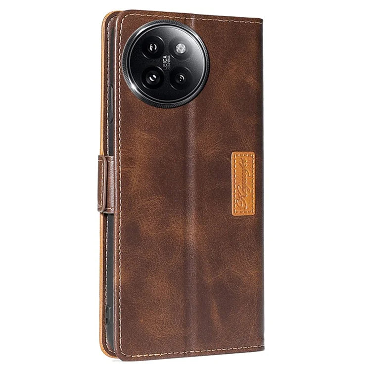 For Xiaomi Civi 4 Pro 5G / 14 Civi 5G Wallet Case Dual Color Splicing Leather Phone Cover
