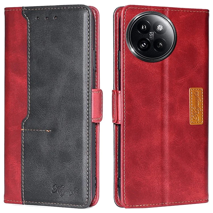 For Xiaomi Civi 4 Pro 5G / 14 Civi 5G Wallet Case Dual Color Splicing Leather Phone Cover