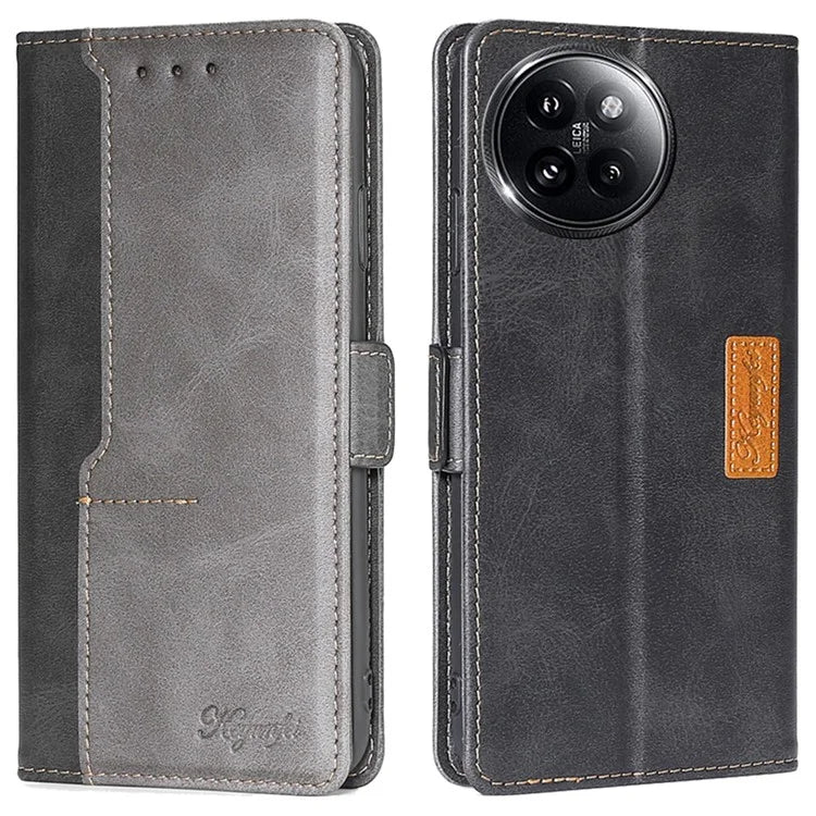 For Xiaomi Civi 4 Pro 5G / 14 Civi 5G Wallet Case Dual Color Splicing Leather Phone Cover