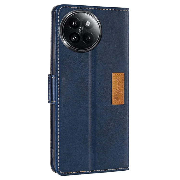 For Xiaomi Civi 4 Pro 5G / 14 Civi 5G Wallet Case Dual Color Splicing Leather Phone Cover