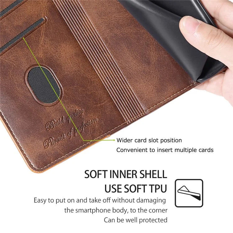 For Xiaomi Redmi Note 13R Pro 5G Case Dual-Color Leather Drop-proof Stand Phone Cover