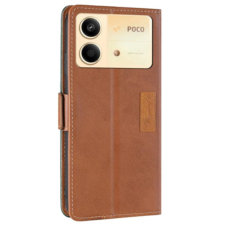 For Xiaomi Redmi Note 13R Pro 5G Case Dual-Color Leather Drop-proof Stand Phone Cover