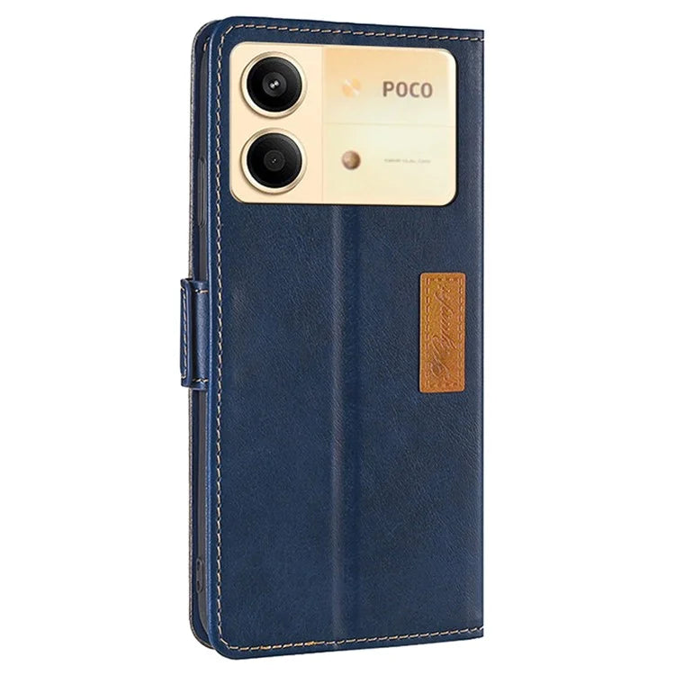 For Xiaomi Redmi Note 13R Pro 5G Case Dual-Color Leather Drop-proof Stand Phone Cover
