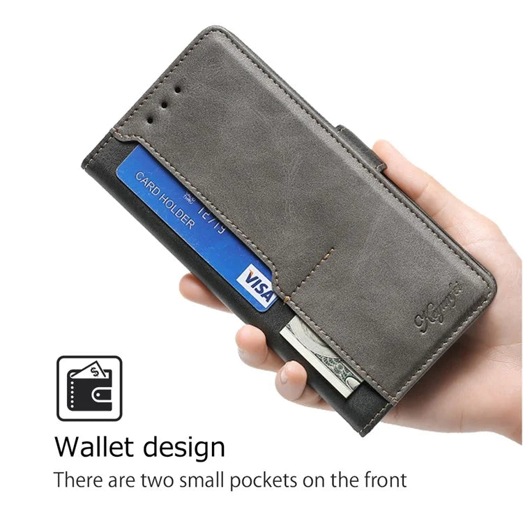 For Xiaomi Redmi Note 13R Pro 5G Case Dual-Color Leather Drop-proof Stand Phone Cover