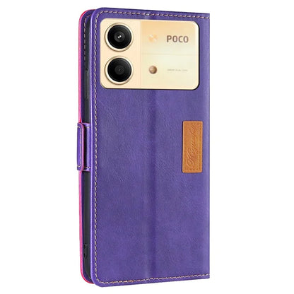 For Xiaomi Redmi Note 13R Pro 5G Case Dual-Color Leather Drop-proof Stand Phone Cover