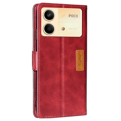 For Xiaomi Redmi Note 13R Pro 5G Case Dual-Color Leather Drop-proof Stand Phone Cover