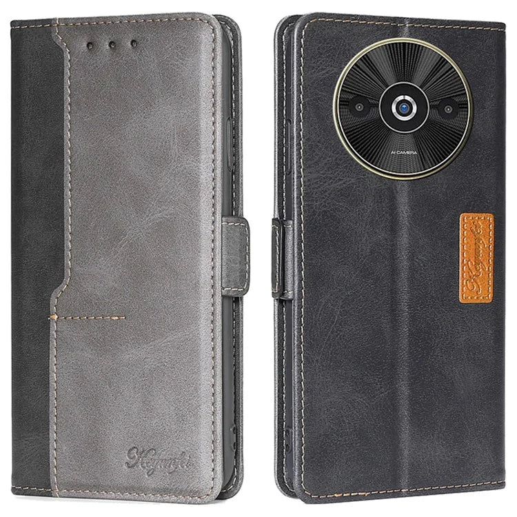 For Xiaomi Redmi A3 / Poco C61 4G Wallet Case Dual Color Splicing Leather Phone Cover Cell Phone Accessories Wholesale