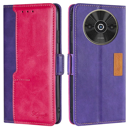For Xiaomi Redmi A3 / Poco C61 4G Wallet Case Dual Color Splicing Leather Phone Cover Cell Phone Accessories Wholesale