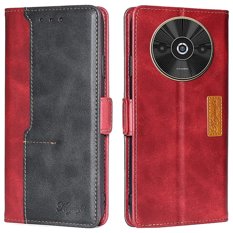 For Xiaomi Redmi A3 / Poco C61 4G Wallet Case Dual Color Splicing Leather Phone Cover Cell Phone Accessories Wholesale