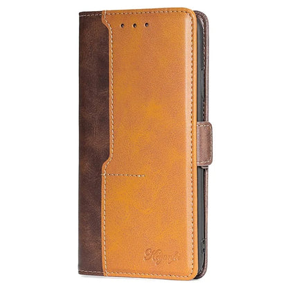 For Motorola Moto E14 4G / G04 4G / G04s 4G / G24 4G Case Dual Color Splicing Leather Flip Wallet Phone Cover