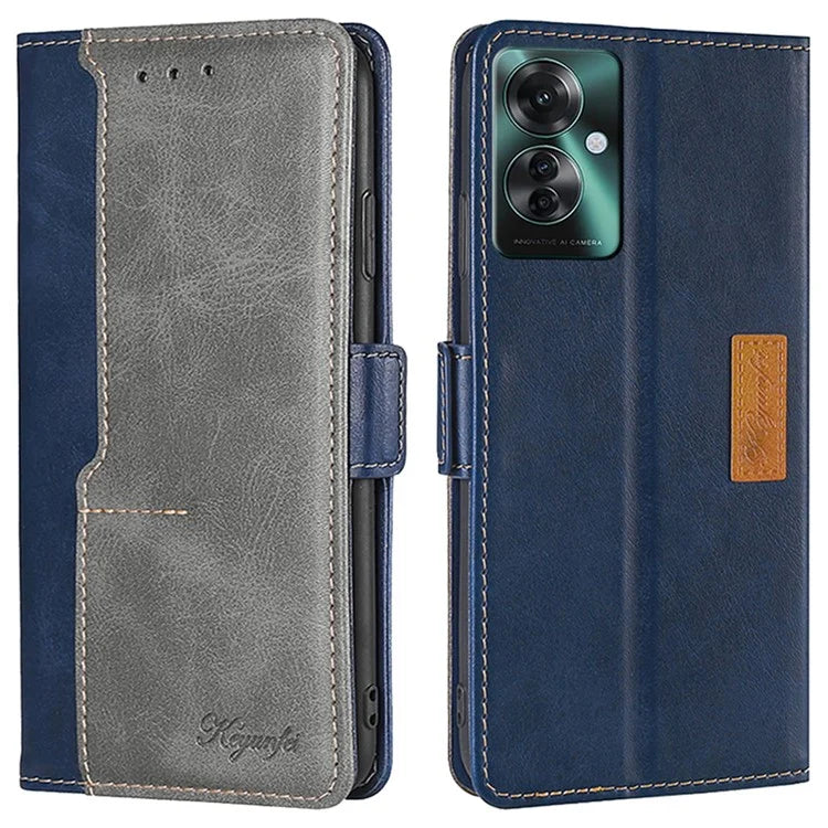 For Oppo Reno11 F 5G / F25 Pro 5G Wholesale Phone Cover Splicing Color Leather Flip Stand Wallet Phone Cover