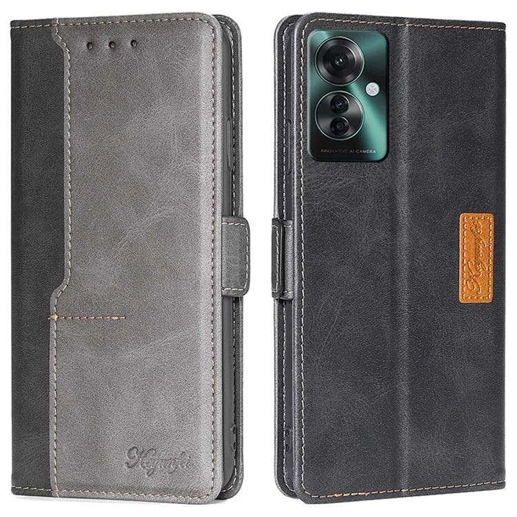 For Oppo Reno11 F 5G / F25 Pro 5G Wholesale Phone Cover Splicing Color Leather Flip Stand Wallet Phone Cover