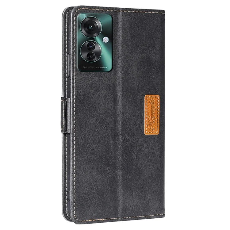 For Oppo Reno11 F 5G / F25 Pro 5G Wholesale Phone Cover Splicing Color Leather Flip Stand Wallet Phone Cover