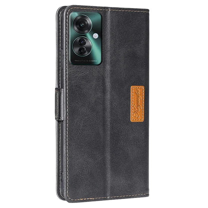 For Oppo Reno11 F 5G / F25 Pro 5G Wholesale Phone Cover Splicing Color Leather Flip Stand Wallet Phone Cover
