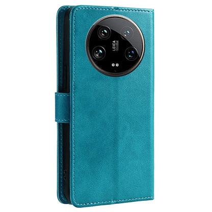 For Xiaomi 14 Ultra Magnetic Phone Case Wallet Stand PU Leather+TPU Cover