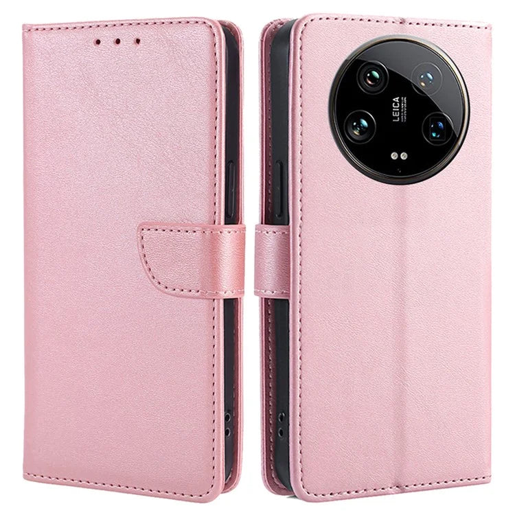 For Xiaomi 14 Ultra Magnetic Phone Case Wallet Stand PU Leather+TPU Cover