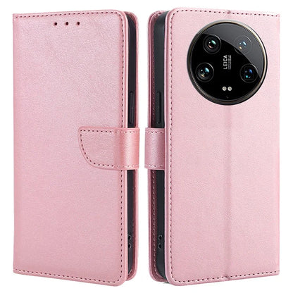 For Xiaomi 14 Ultra Magnetic Phone Case Wallet Stand PU Leather+TPU Cover