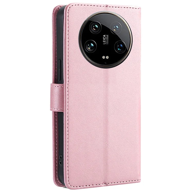 For Xiaomi 14 Ultra Magnetic Phone Case Wallet Stand PU Leather+TPU Cover
