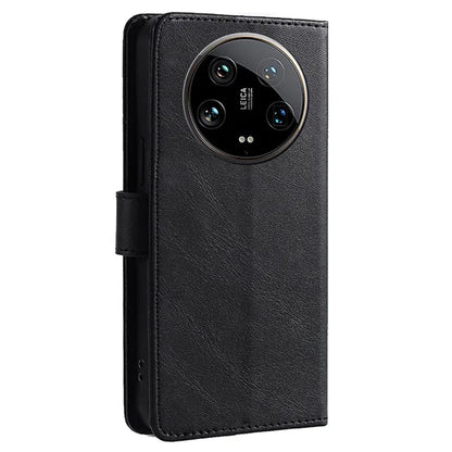 For Xiaomi 14 Ultra Magnetic Phone Case Wallet Stand PU Leather+TPU Cover
