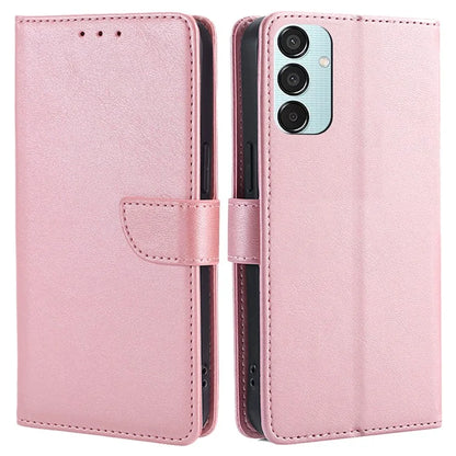 For Samsung Galaxy M15 5G Case Calf Texture Leather Drop-proof Phone Wallet Cover