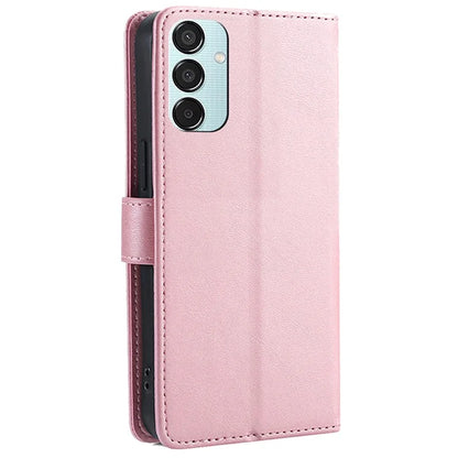 For Samsung Galaxy M15 5G Case Calf Texture Leather Drop-proof Phone Wallet Cover