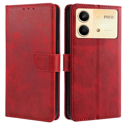 For Xiaomi Redmi Note 13R Pro 5G Case Calf Texture Wallet Card Slots Phone Cover