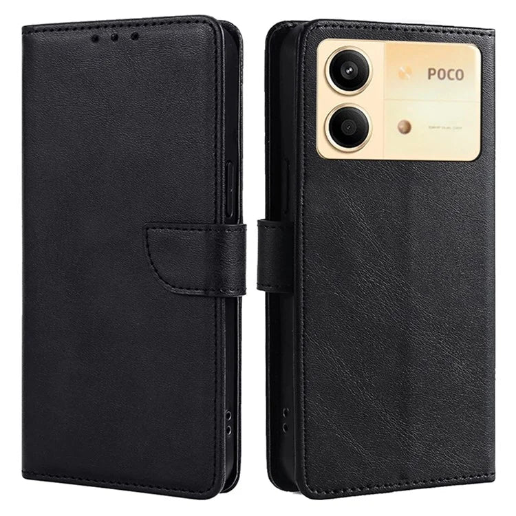For Xiaomi Redmi Note 13R Pro 5G Case Calf Texture Wallet Card Slots Phone Cover