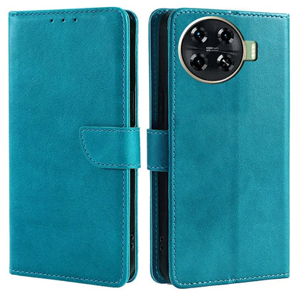 Leather Case for TECNO Spark 20 Pro+ Phone Shell Calf Texture Magnetic Wallet Cover