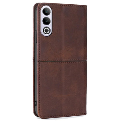 For OnePlus Ace 3V 5G Case Cowhide Texture Leather Wallet Phone Cover