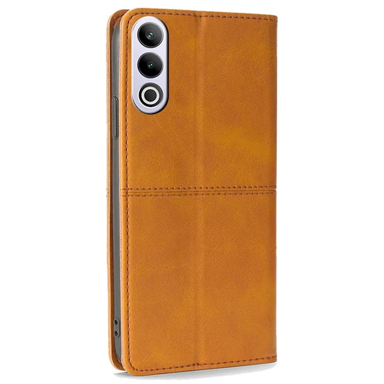 For OnePlus Ace 3V 5G Case Cowhide Texture Leather Wallet Phone Cover