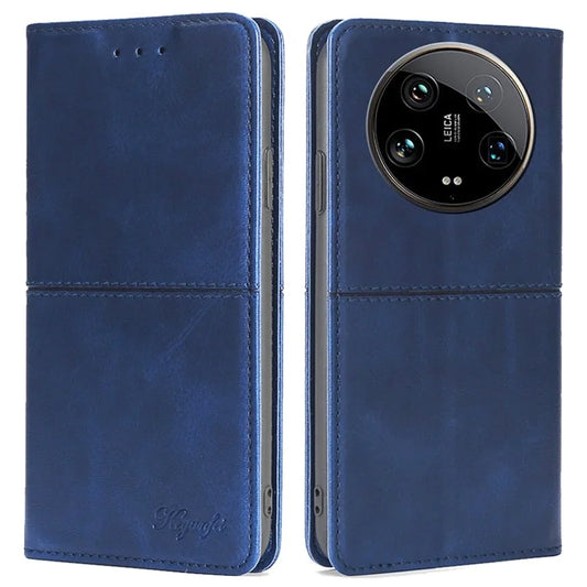 For Xiaomi 14 Ultra Leather Case Magnetic Closing Phone Cover Wholesale