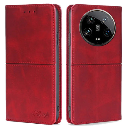 For Xiaomi 14 Ultra Leather Case Magnetic Closing Phone Cover Wholesale