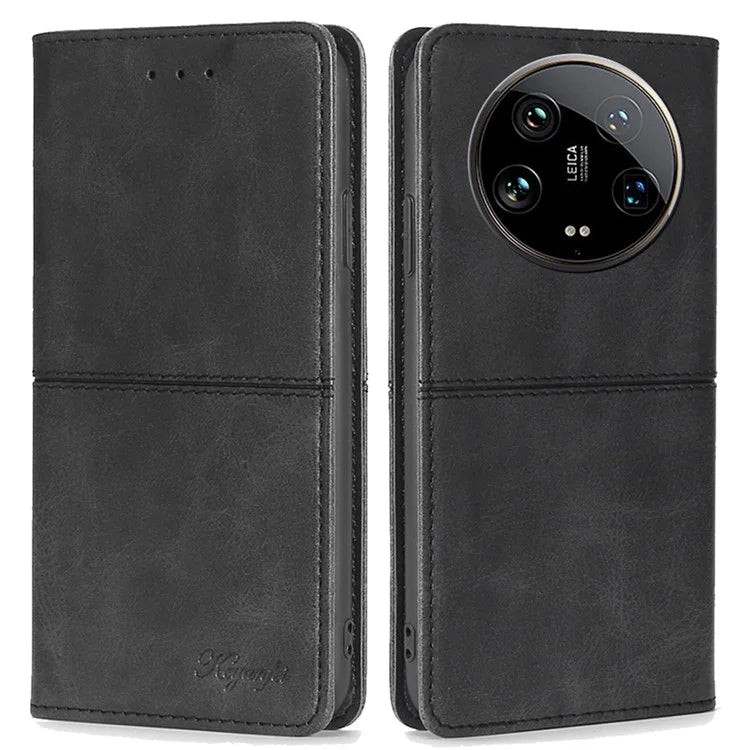 For Xiaomi 14 Ultra Leather Case Magnetic Closing Phone Cover Wholesale