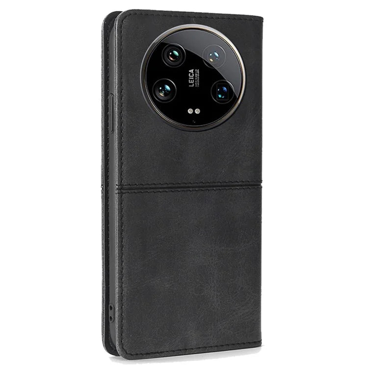 For Xiaomi 14 Ultra Leather Case Magnetic Closing Phone Cover Wholesale