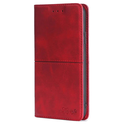 For Xiaomi Redmi Note 13R Pro 5G Case PU Leather Magnetic Closure Protective Phone Cover Cowhide Texture