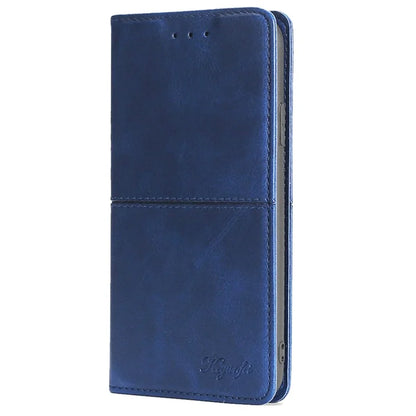 For Xiaomi Redmi Note 13R Pro 5G Case PU Leather Magnetic Closure Protective Phone Cover Cowhide Texture