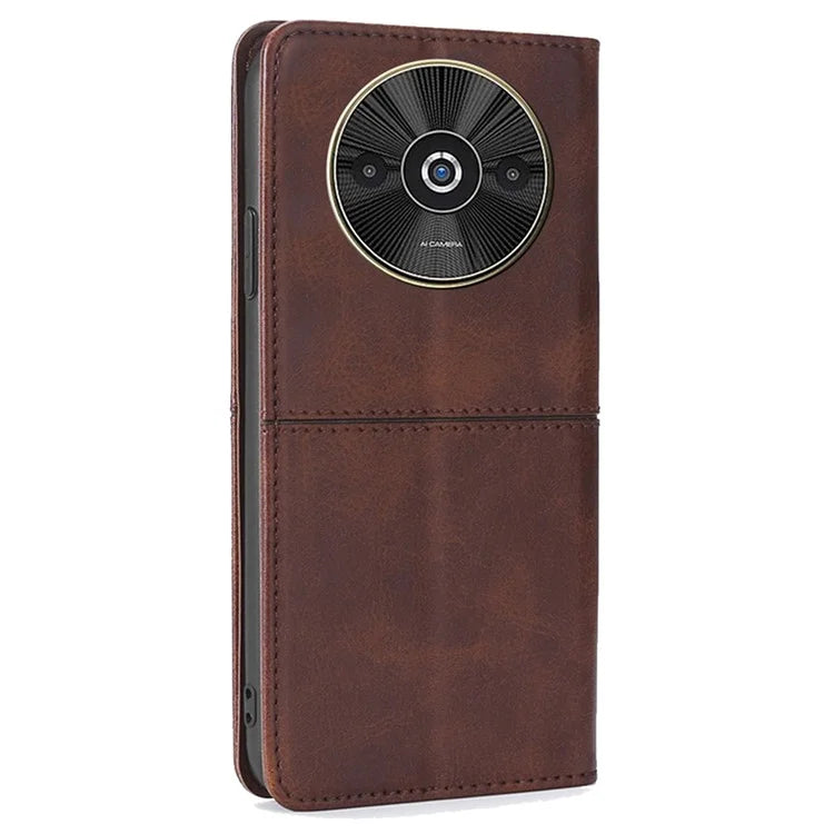 For Xiaomi Redmi A3 / Poco C61 4G Case PU Leather Stand Magnetic Closure Shockproof Phone Cover